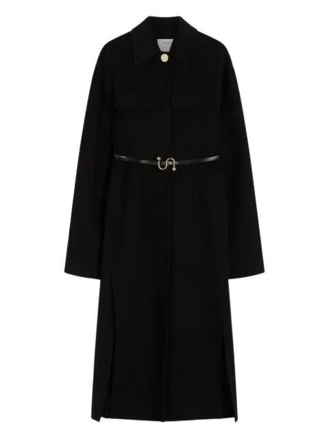 belted classic-collar coat by SPORTMAX