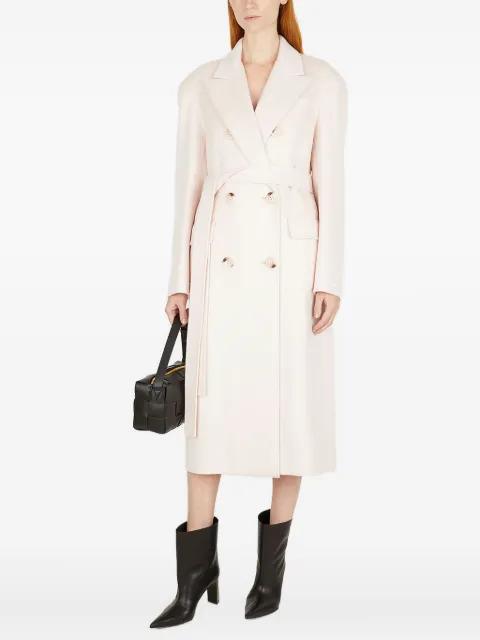 belted double-breasted coat by SPORTMAX