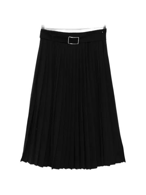 belted pleated midi skirt by SPORTMAX