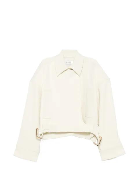 cropped buckle-detail jacket by SPORTMAX