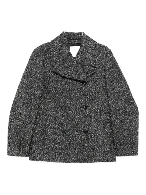 double-breasted speckled coat by SPORTMAX