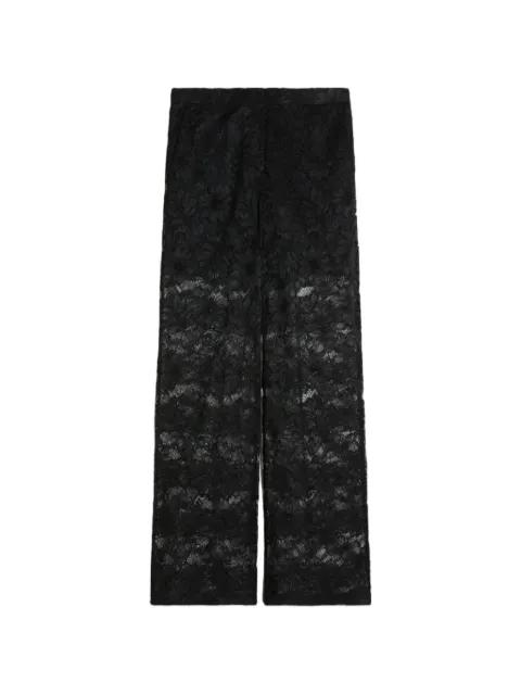 floral-lace palazzo pants by SPORTMAX