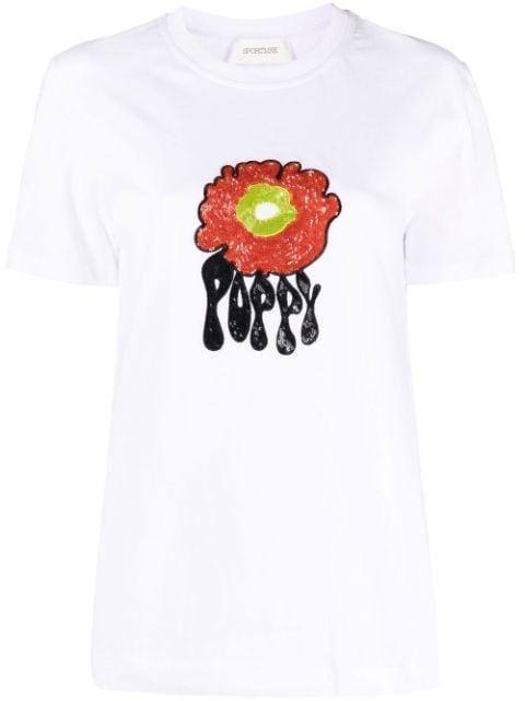 graphic-print cotton T-shirt by SPORTMAX