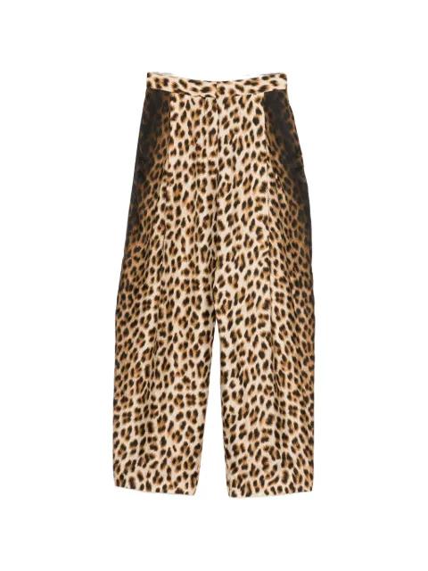 leopard trousers by SPORTMAX