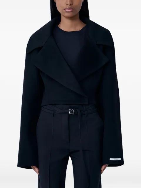notched-lapel cropped jacket by SPORTMAX