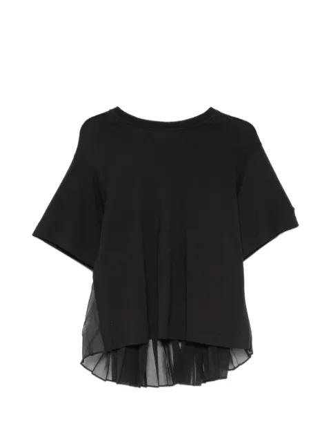 pleated-panel T-shirt by SPORTMAX
