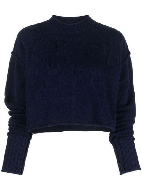 ribbed-knit cropped jumper by SPORTMAX