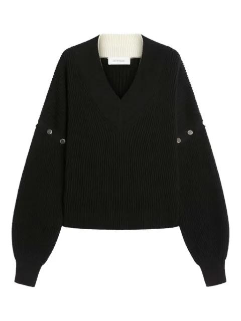 ribbed v-neck sweater by SPORTMAX