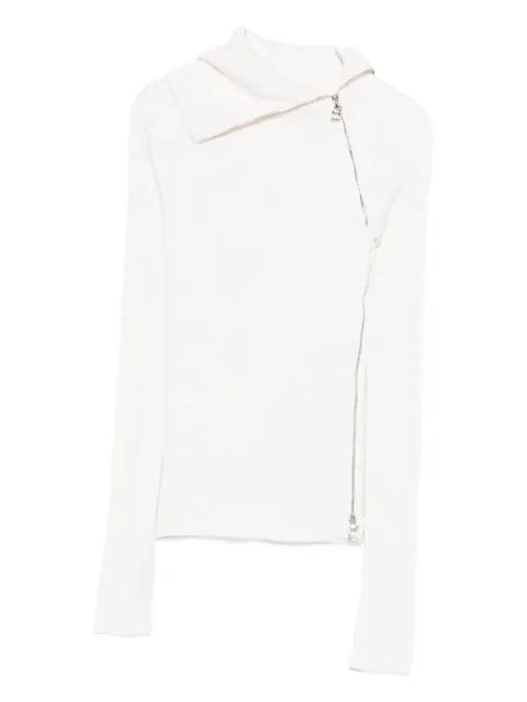ribbed zip-front sweater by SPORTMAX
