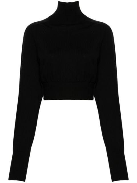 roll neck wool jumper by SPORTMAX