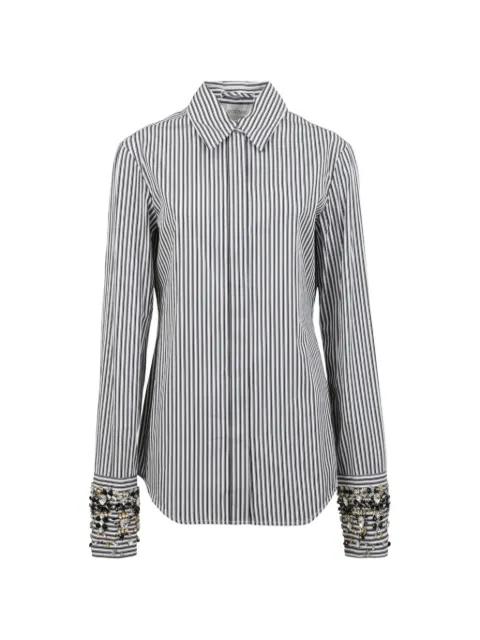 striped embellished shirt by SPORTMAX