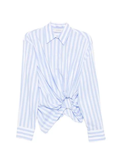 striped ring-detail blouse by SPORTMAX