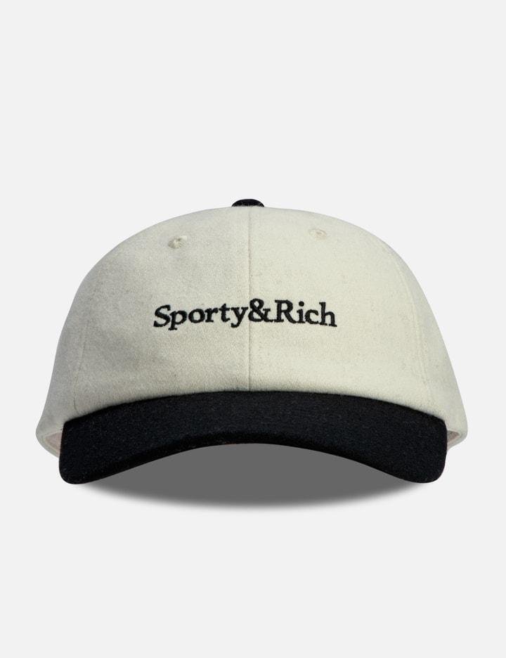 Serif Logo Wool Hat by SPORTY&AMP; RICH