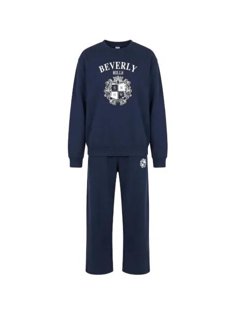 BH Crest Wide logo-print track pants by SPORTY&RICH
