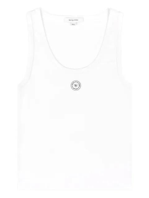 Baby logo-patch rib tank by SPORTY&RICH