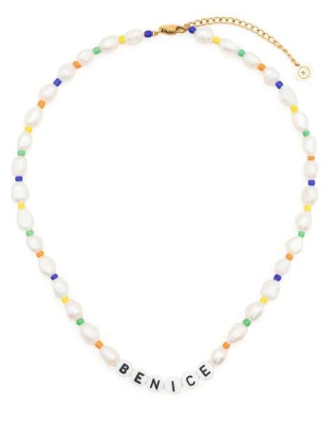 Be Nice pearl-bead necklace by SPORTY&RICH