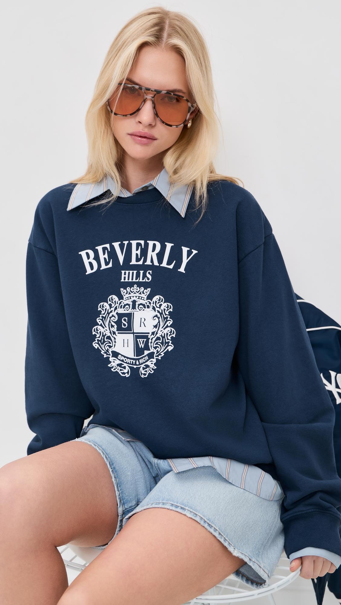 Beverly Hills Crest Sweatshirt by SPORTY&RICH