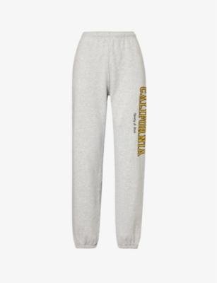 California text-print cotton-blend jogging bottoms by SPORTY&RICH