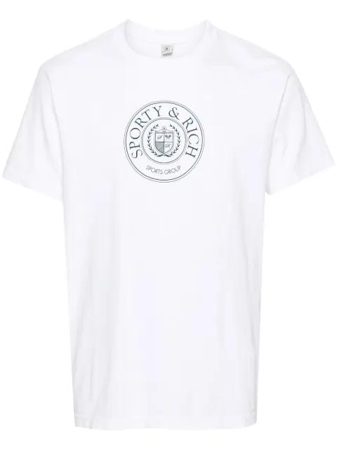 Connecticut Crest cotton T-shirt by SPORTY&RICH