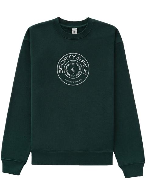 Connecticut Crest cotton sweatshirt by SPORTY&RICH