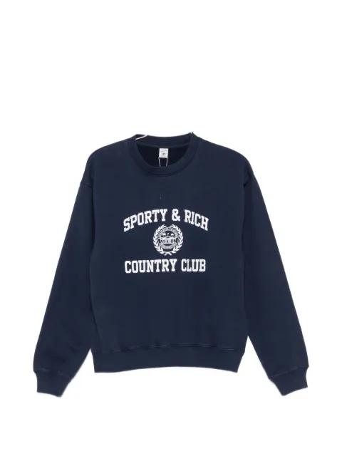 Country Club logo-print sweater by SPORTY&RICH