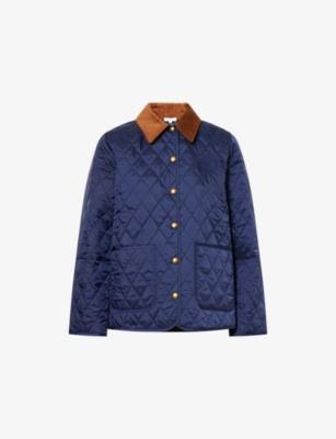 Crest Embroidered-Logo Quilted Jacket by SPORTY&RICH