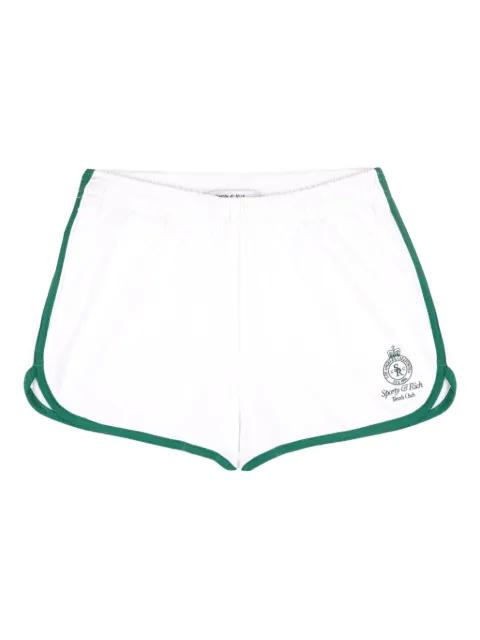 Crown Tennis logo-embroidered shorts by SPORTY&RICH