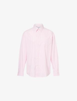 Eden Script Striped Relaxed-Fit Cotton Shirt by SPORTY&RICH Eden Script Striped Relaxed-Fit Cotton Shirt by SPORTY&RICH