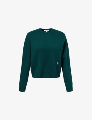 Embroidered-Logo Cashmere-And-Wool Jumper by SPORTY&RICH