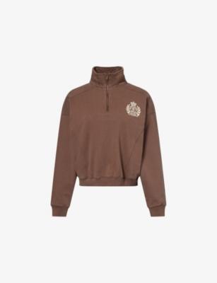 Farm Crest Embroidered-Logo Cotton Sweatshirt by SPORTY&RICH