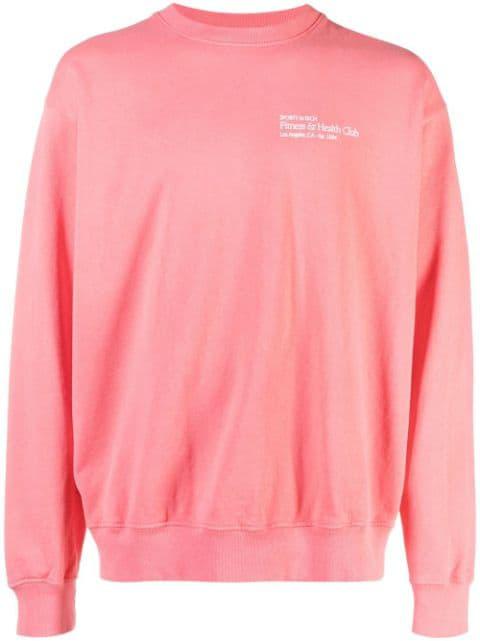 Fitness & Health Club crew neck sweatshirt by SPORTY&RICH