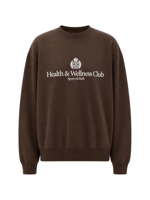 H&W crest-print crew-neck sweatshirt by SPORTY&RICH