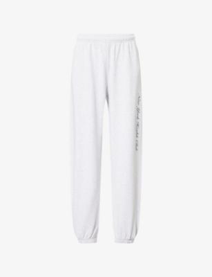 Health Club Logo-Print Cotton Jogging Bottoms by SPORTY&RICH