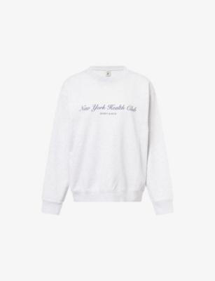 Health Club Logo-Print Cotton Sweatshirt by SPORTY&RICH