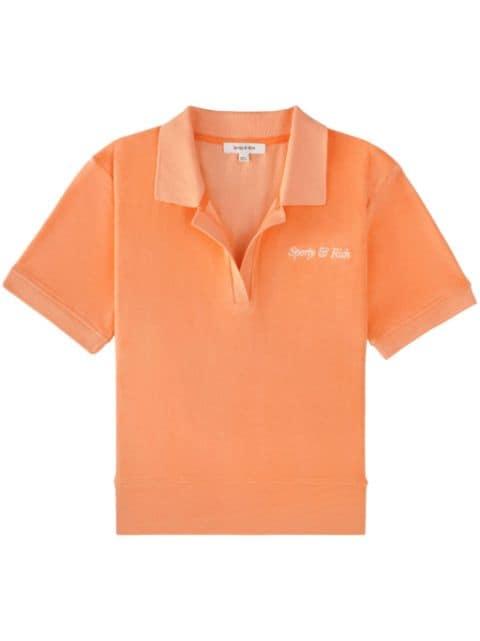 Italic Logo cotton polo by SPORTY&RICH