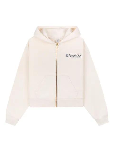 Lion Health zip-up hoodied top by SPORTY&RICH