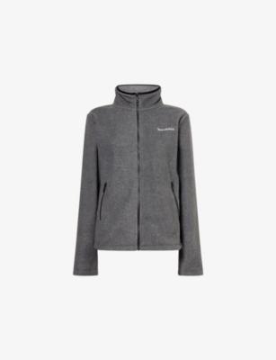 Logo-Embroidered Zip-Up Fleece Top by SPORTY&RICH