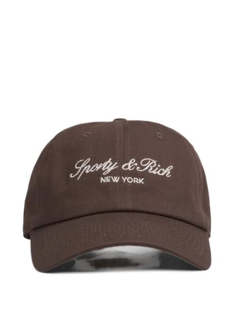Maeve Vendome Script baseball cap by SPORTY&RICH