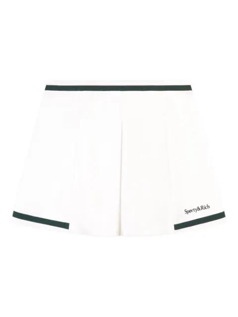 Mila striped pleated mini skirt by SPORTY&RICH