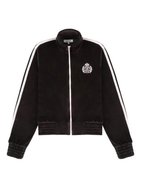 NY Crest Elio striped zip-up track jacket by SPORTY&RICH