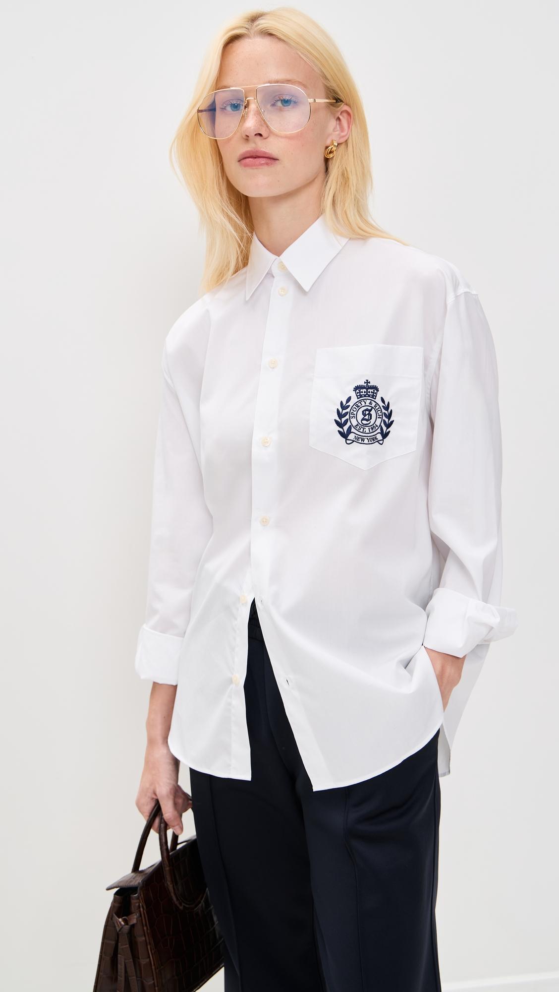 NY Crest Oversized Shirt by SPORTY&RICH