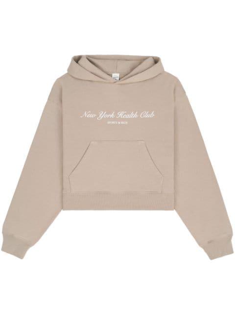 NY Health Club cropped hoodie by SPORTY&RICH