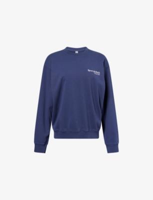 Play Tennis Round-Neck Cotton-Jersey Sweatshirt by SPORTY&RICH