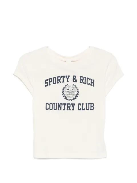 Poly logo-print T-shirt by SPORTY&RICH