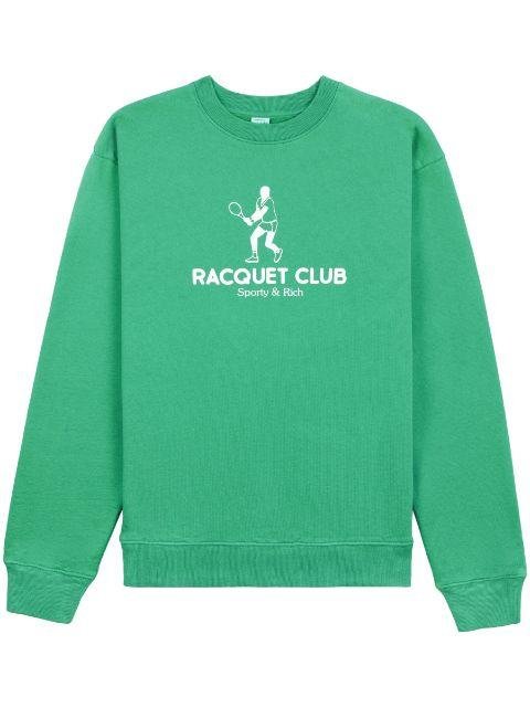 Racquet Club cotton sweatshirt by SPORTY&RICH