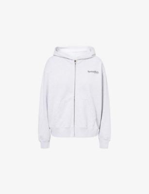Run Club Zip-Through Cotton Hoody by SPORTY&RICH