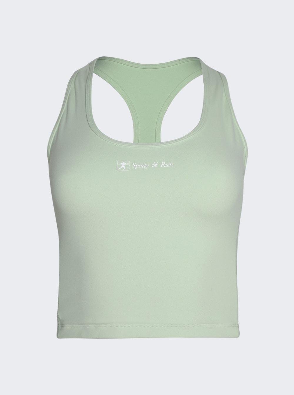 Runner Script Sports Tank Sage  | The Webster by SPORTY&RICH