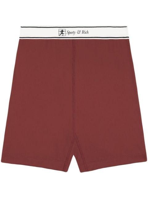 Runner Script bike shorts by SPORTY&RICH
