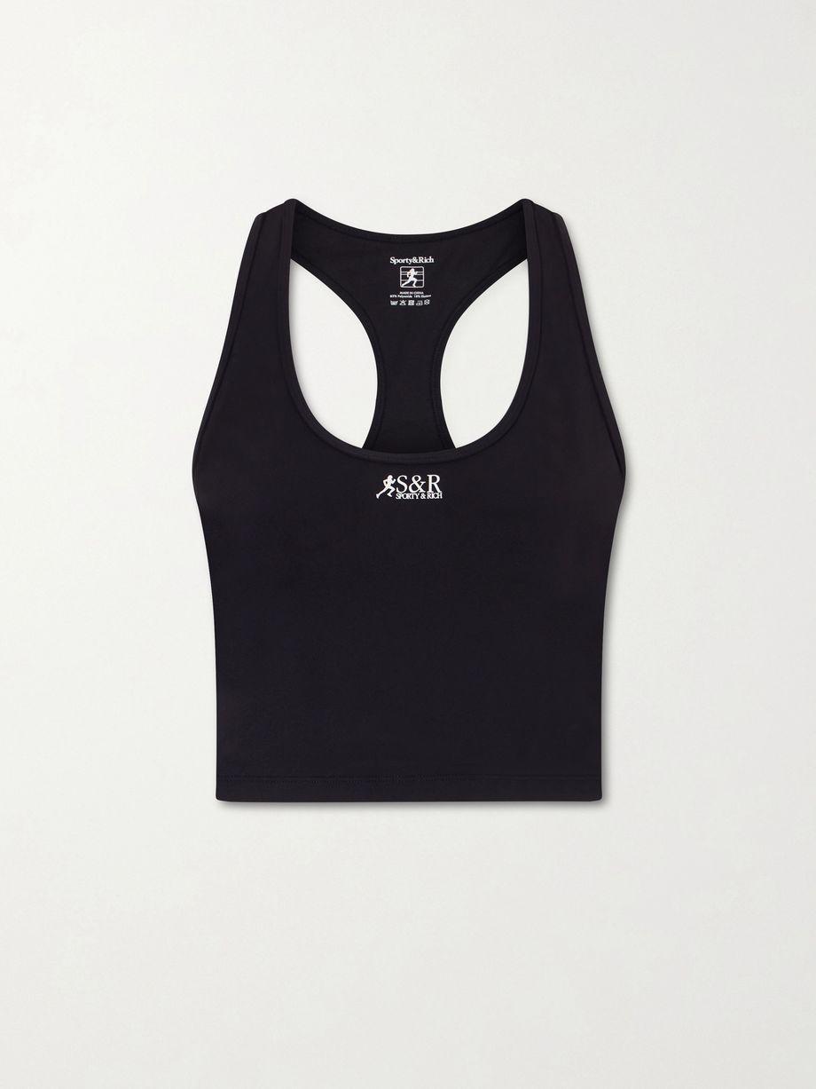 Runner Sports tech-jersey cropped tank top by SPORTY&RICH