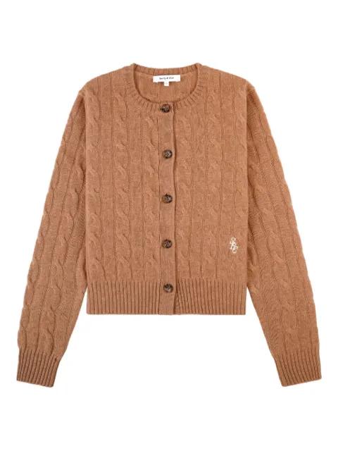 SRC cable-knit buttoned cardigan by SPORTY&RICH